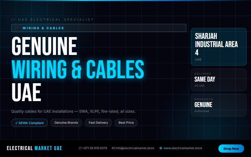 UAE Electrician Supplies — Everything You Need from Sharjah Industrial Area 4 2026