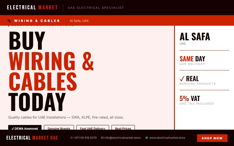 Best Electrical Suppliers in Al Safa UAE — Buy Genuine Brands Online 2026