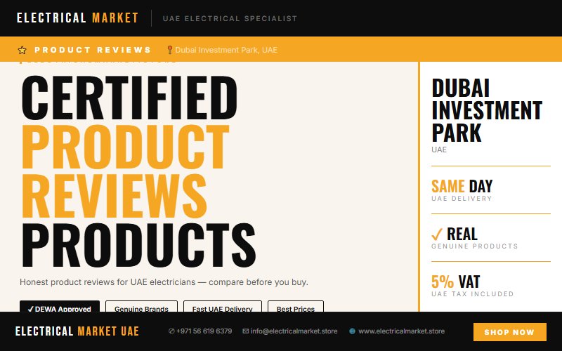 Buy Electrical Switchgear Online UAE — Delivered to Dubai Investment Park Same Day