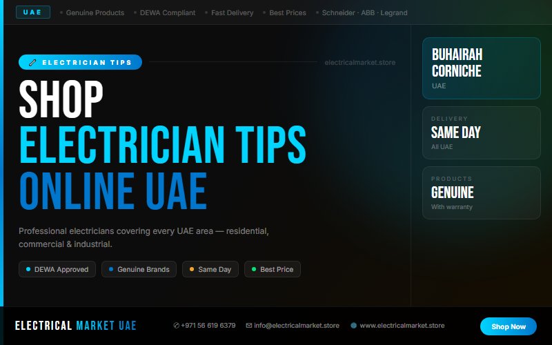 Complete Electrical Services in Buhairah Corniche — Our Team Works Across Every UAE Area