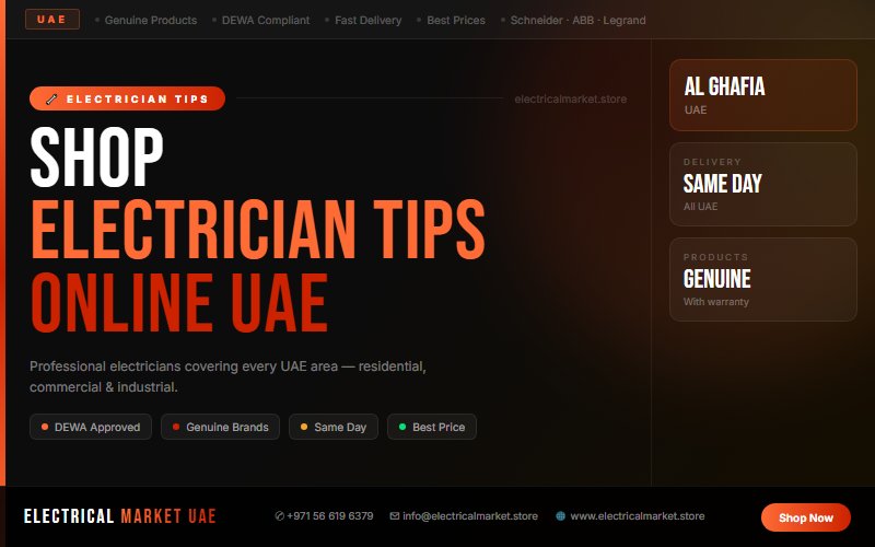 Electrical Installation Services in Al Ghafia — Villas, Offices & Warehouses