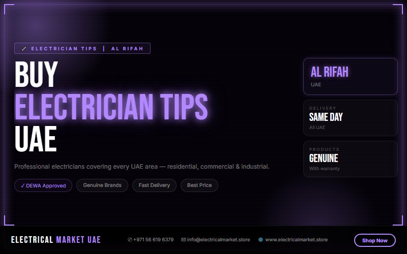 Electrician Services Al Rifah UAE — Panel Upgrades, Fault Repair & Maintenance