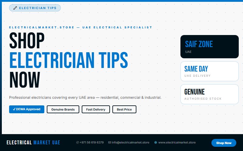 Best Electrician Service in SAIF Zone — Residential, Commercial & Industrial