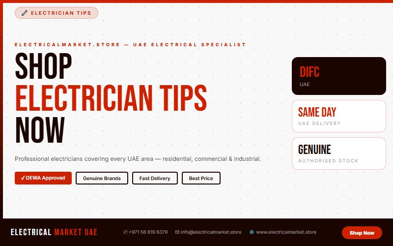 Trusted Electricians Covering DIFC and All UAE Areas — Electrical Market 2026