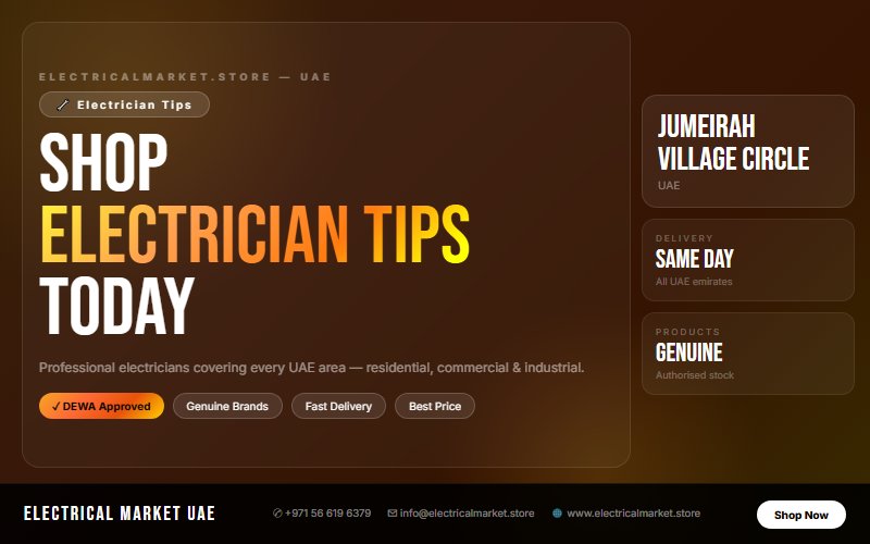 Electrician Services Jumeirah Village Circle UAE — Panel Upgrades, Fault Repair & Maintenance