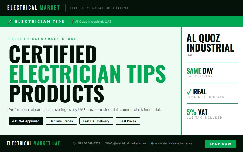 Best Electrician Service in Al Quoz Industrial — Residential, Commercial & Industrial