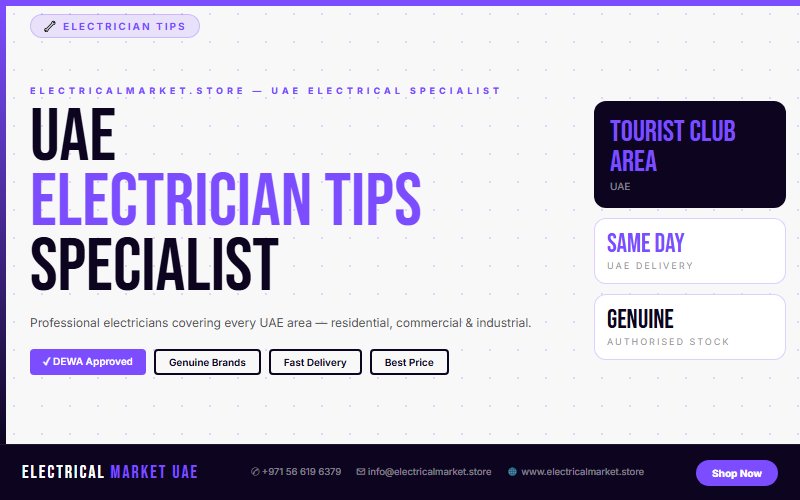 Hire a Professional Electrician in Tourist Club Area — Full Electrical Fit-Out UAE 2026