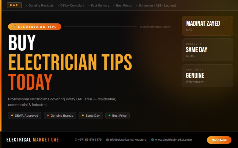 Certified Electricians in Madinat Zayed UAE — Same Day Service, All Areas 2026