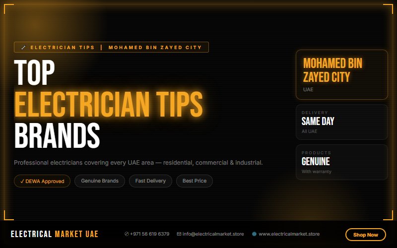 Electrical Installation Services in Mohamed Bin Zayed City — Villas, Offices & Warehouses