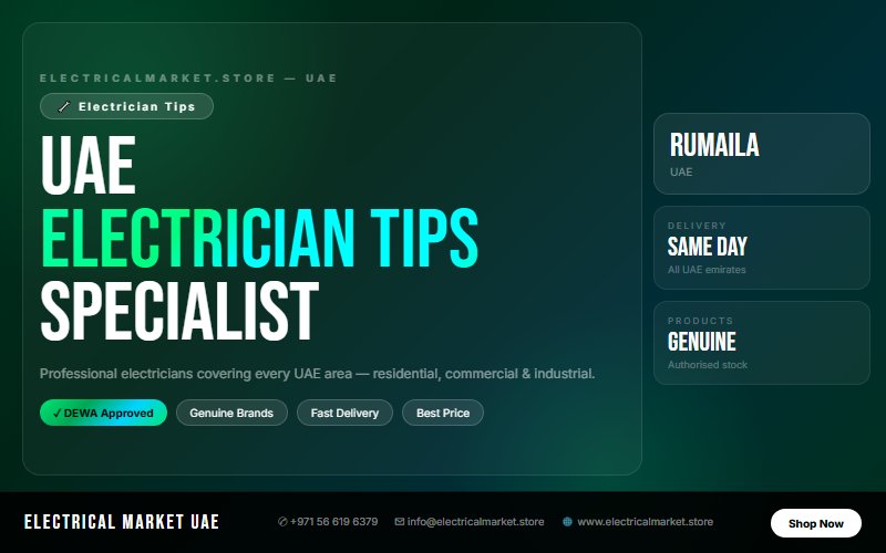 Electrician in Rumaila UAE — We Install MCBs, MCCBs, ELCBs & Distribution Boards