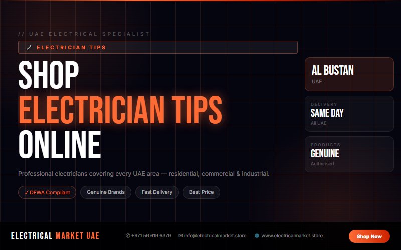 Emergency Electrician Al Bustan UAE — Fast Response, Professional Team 2026