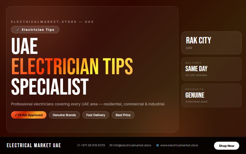 Certified Electricians in RAK City UAE — Same Day Service, All Areas 2026