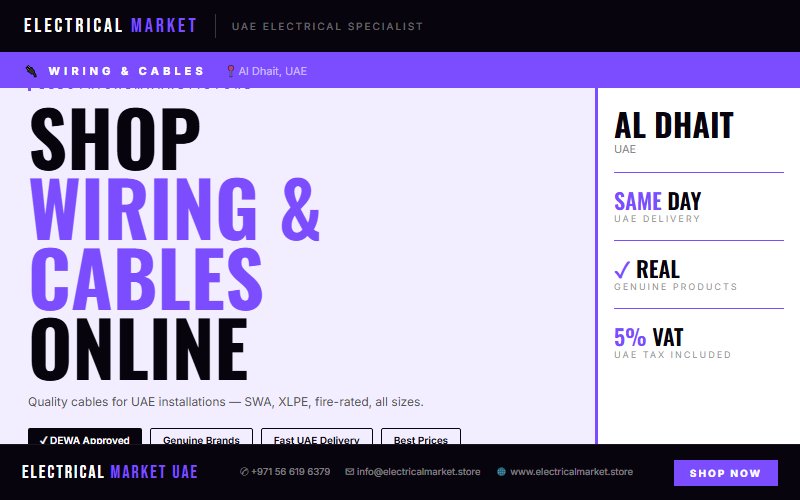 UAE Electrician Supplies — Everything You Need from Al Dhait 2026