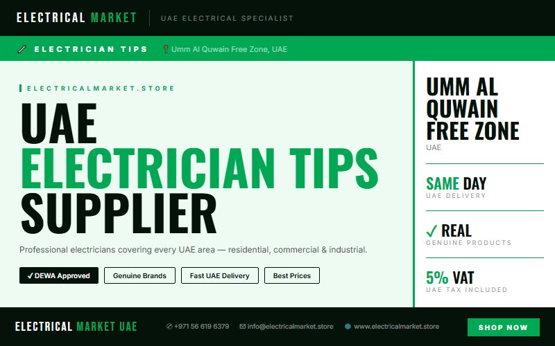 Best Electrician Service in Umm Al Quwain Free Zone — Residential, Commercial & Industrial