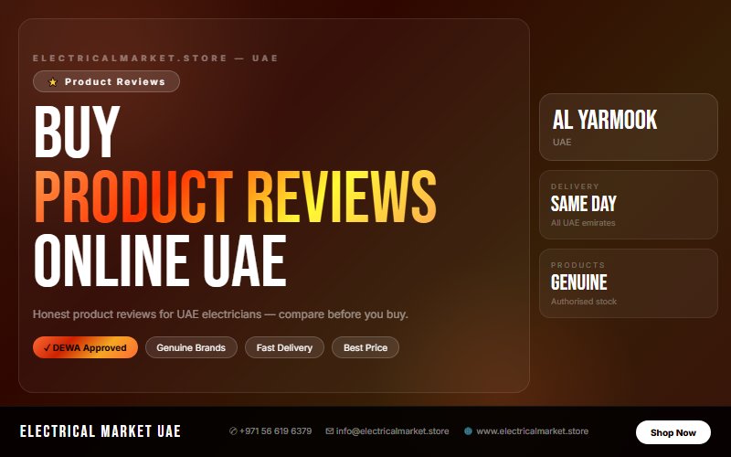 Electrical Products UAE — MCB, MCCB, ELCB & Isolators in Al Yarmook