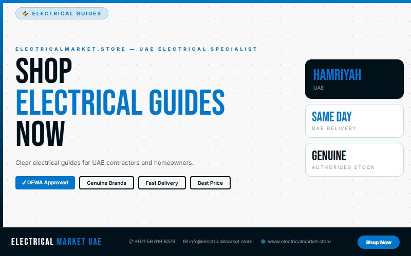 Three Phase vs Single Phase Power in UAE — Explained for Hamriyah