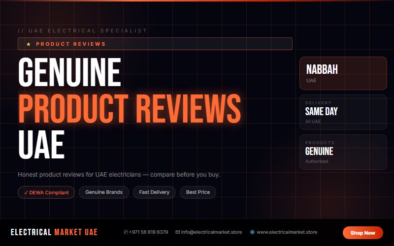 Electrical Equipment for UAE Contractors — Buy Online from Nabbah