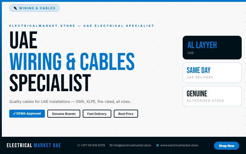 Online Electrical Shop UAE — Fast Delivery to Al Layyeh 2026