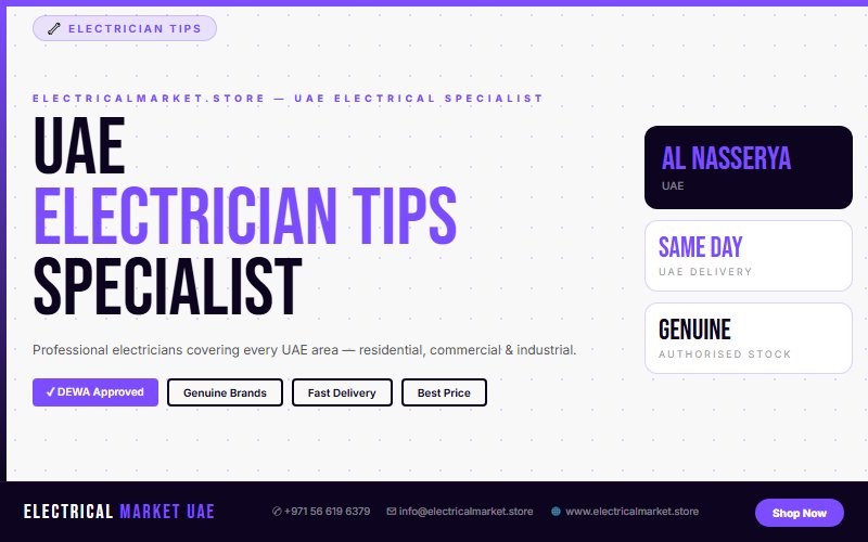 Hire a Professional Electrician in Al Nasserya — Full Electrical Fit-Out UAE 2026