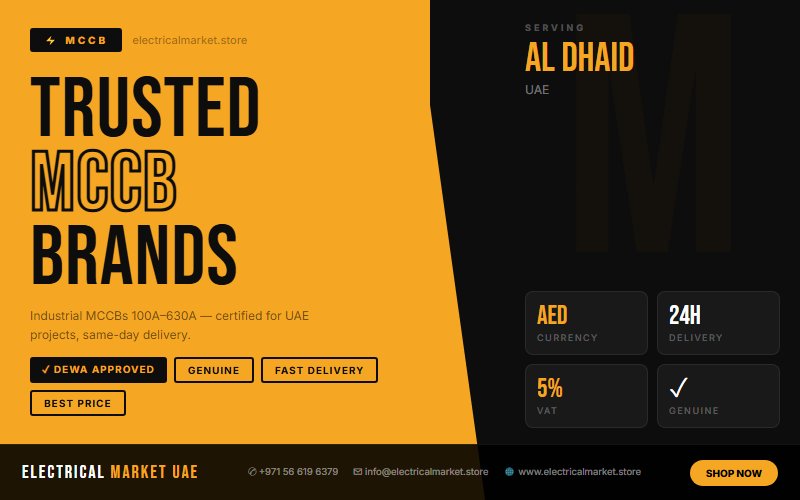 MCCB vs MCB — What Every Al Dhaid Electrical Contractor Must Know