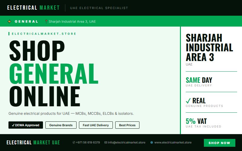 Online Electrical Shop UAE — Fast Delivery to Sharjah Industrial Area 3 2026
