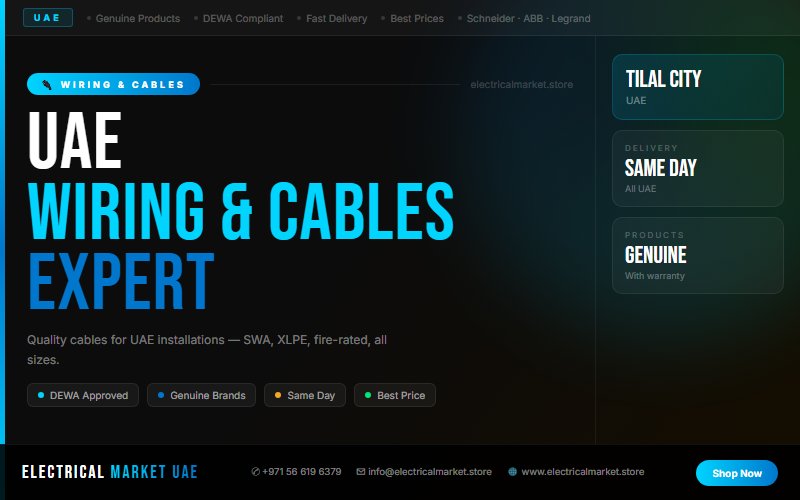 Electrical Safety Products UAE — ELCB, MCB, MCCB for Tilal City 2026