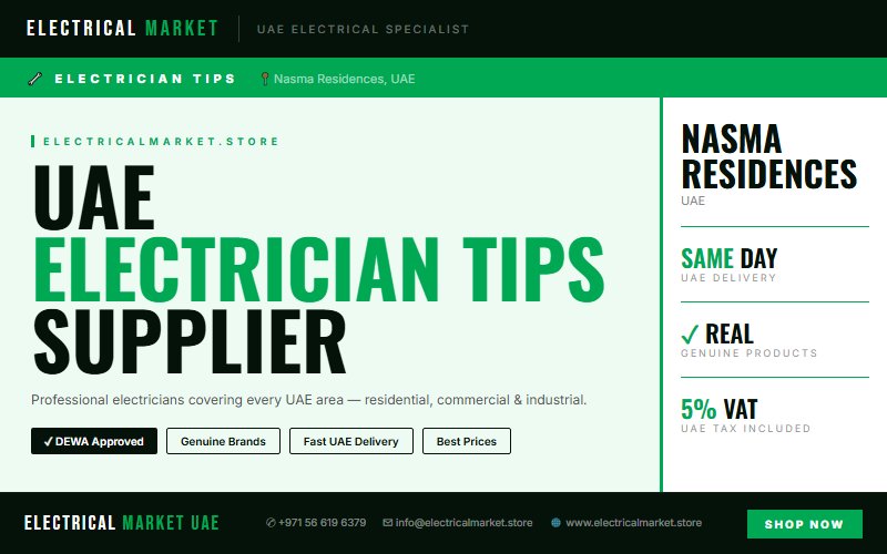 Best Electrician Service in Nasma Residences — Residential, Commercial & Industrial
