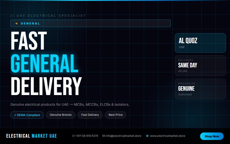 UAE Electrician Supplies — Everything You Need from Al Quoz 2026