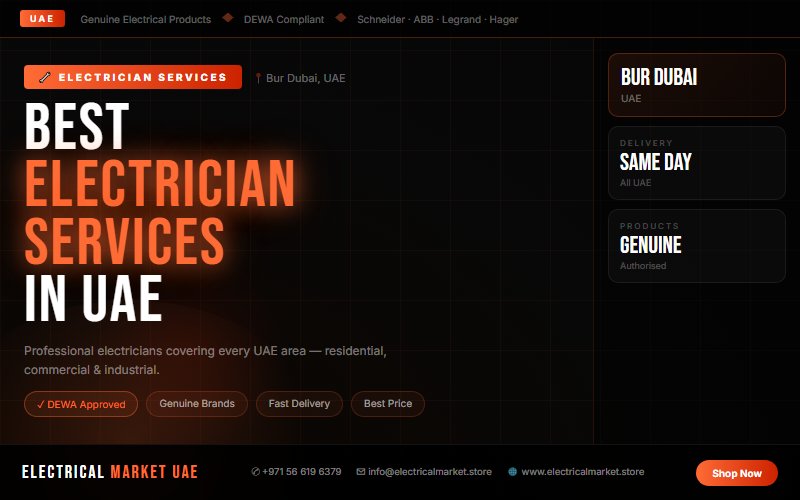 Electrical Services Bur Dubai — MCB Replacement, Panel Upgrade & Emergency Repair