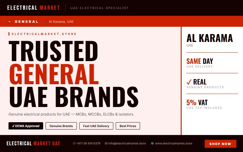 Best Electrical Suppliers in Al Karama UAE — Buy Genuine Brands Online 2026