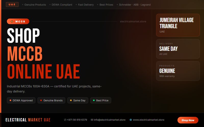 Schneider EasyPact MCCB — Review for UAE Industrial Use in Jumeirah Village Triangle
