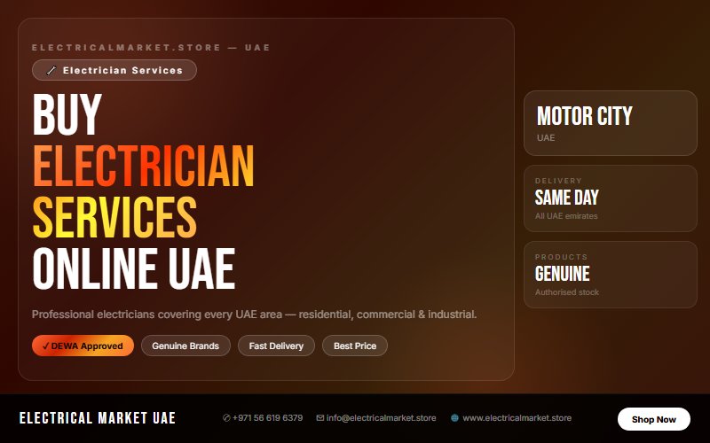 Emergency Electrician Motor City — 24/7 Fault Repair Across All UAE Areas 2026