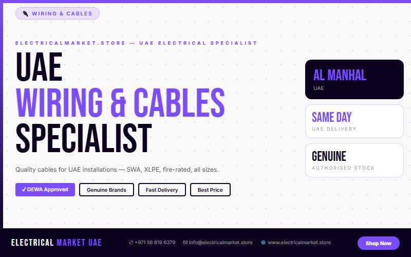 Buy Electrical Switchgear Online UAE — Delivered to Al Manhal Same Day