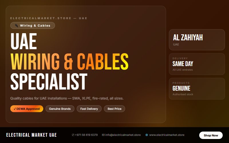 Top Electrical Products for Al Zahiyah Villas and Commercial Buildings