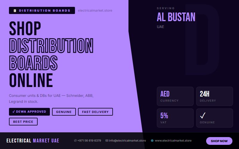 Electrical Equipment for UAE Contractors — Buy Online from Al Bustan