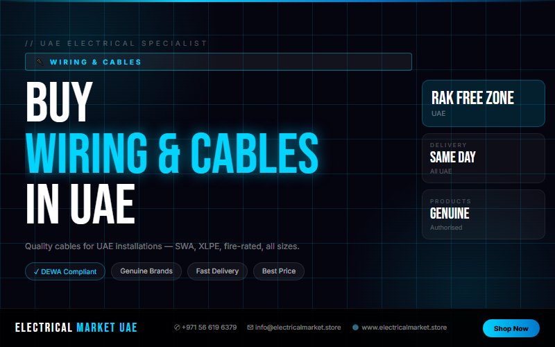 UAE Electrician Supplies — Everything You Need from RAK Free Zone 2026