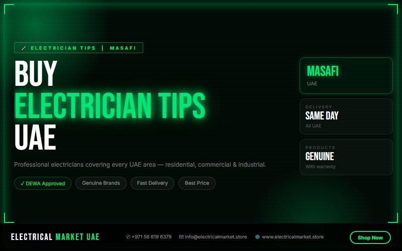 Certified Electricians in Masafi UAE — Same Day Service, All Areas 2026