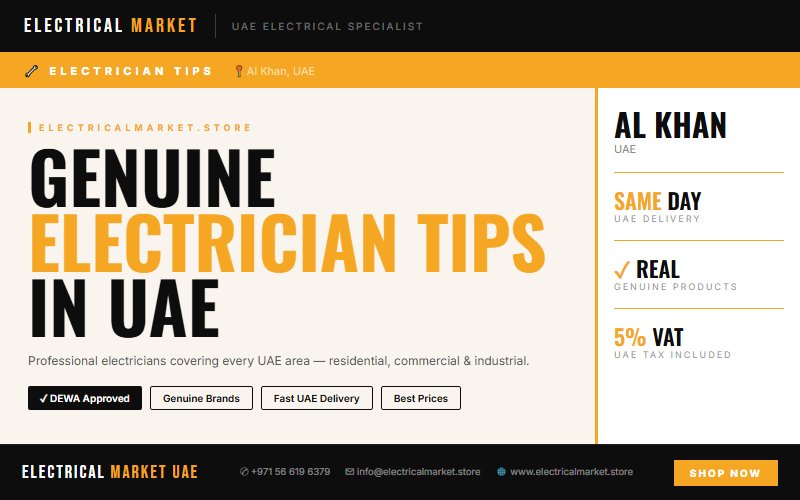 Hire a Professional Electrician in Al Khan — Full Electrical Fit-Out UAE 2026