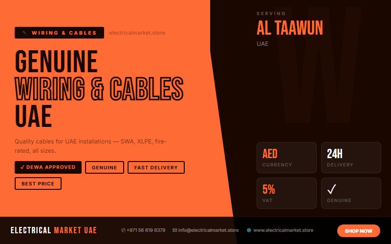 Buy Electrical Switchgear Online UAE — Delivered to Al Taawun Same Day