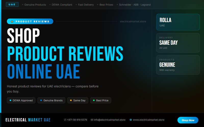 Electrical Safety Products UAE — ELCB, MCB, MCCB for Rolla 2026