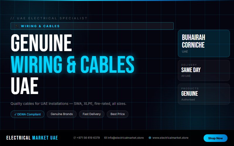 Cable Trunking UAE — Surface Mount Wiring for Buhairah Corniche Offices