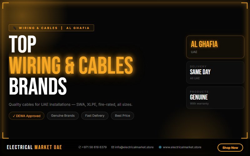 4mm Cable UAE — Cooker and High Load Circuits for Al Ghafia Villas