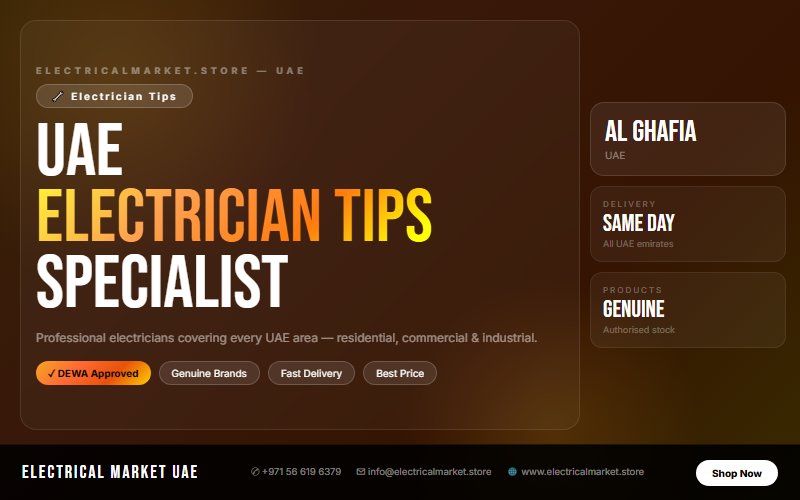 Electrician Services Al Ghafia UAE — Panel Upgrades, Fault Repair & Maintenance