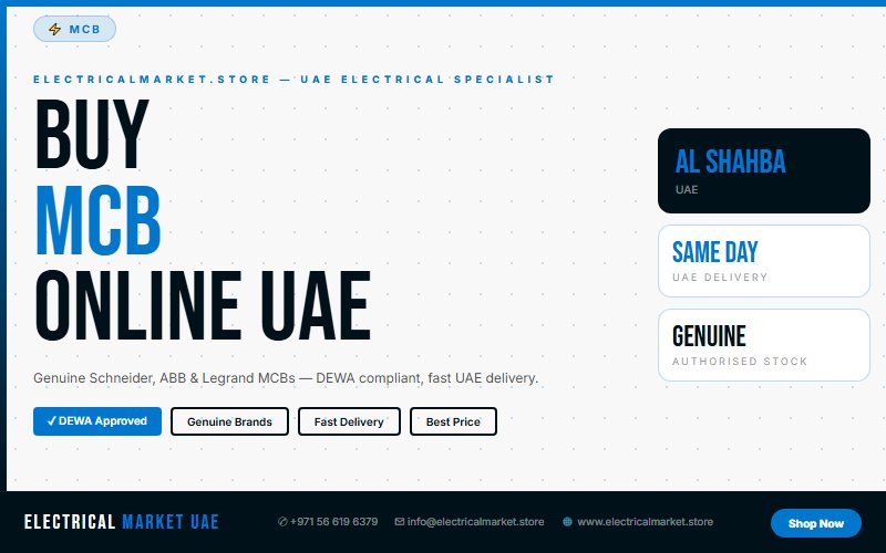 Legrand DX3 MCB UAE — Genuine Stock, Fast Delivery to Al Shahba
