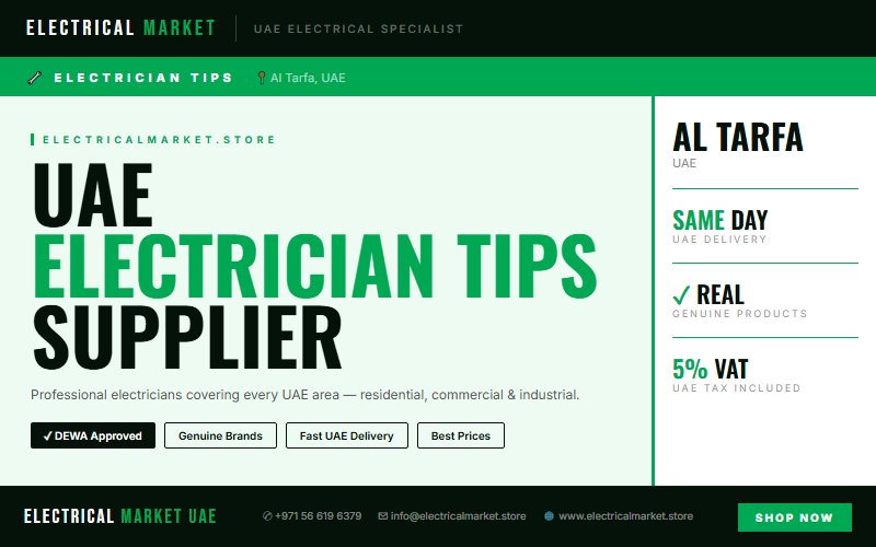 Best Electrician Service in Al Tarfa — Residential, Commercial & Industrial