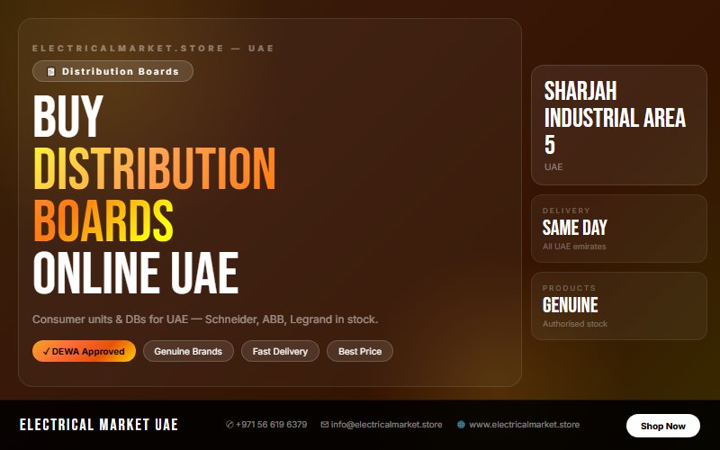 Flush Mount DB UAE — Concealed Panels for Sharjah Industrial Area 5 Homes 2026