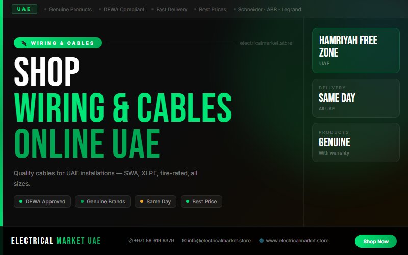 Cable Tray UAE — Cable Management Systems for Hamriyah Free Zone Buildings