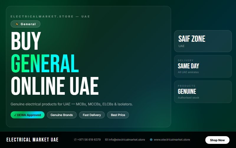 Electrical Products for Hotels in SAIF Zone UAE — Commercial Grade 2026