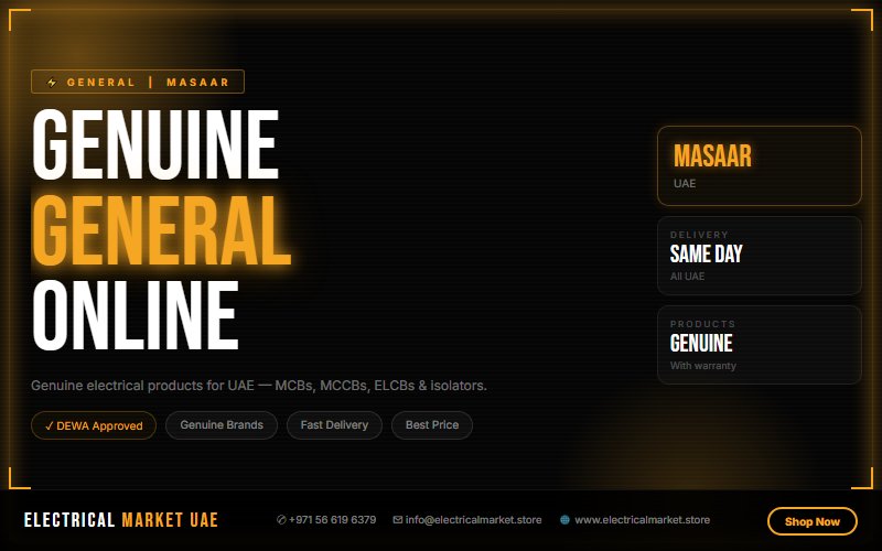 Wholesale Electrical Products UAE — Trade Pricing for Masaar Contractors