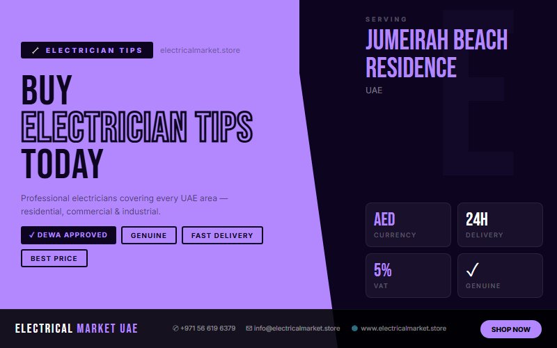 Industrial Electrician Jumeirah Beach Residence UAE — Three Phase Panels and Switchgear